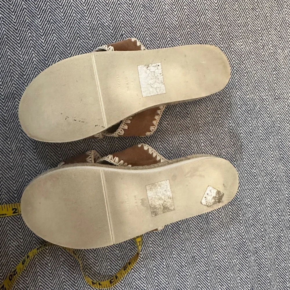 Aquatalia Suede Stitched Platform Espadrilles